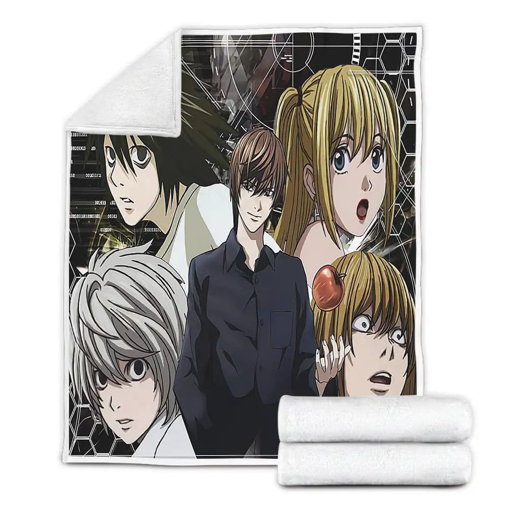 Anime Death Note Fleece Blanket Gift For Christmas Thanksgiving Halloween
