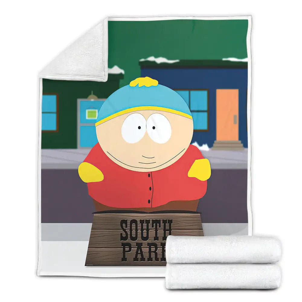 South Park Eric Cartman Portrait Fleece Blanket Gift For Wife Husband Besties