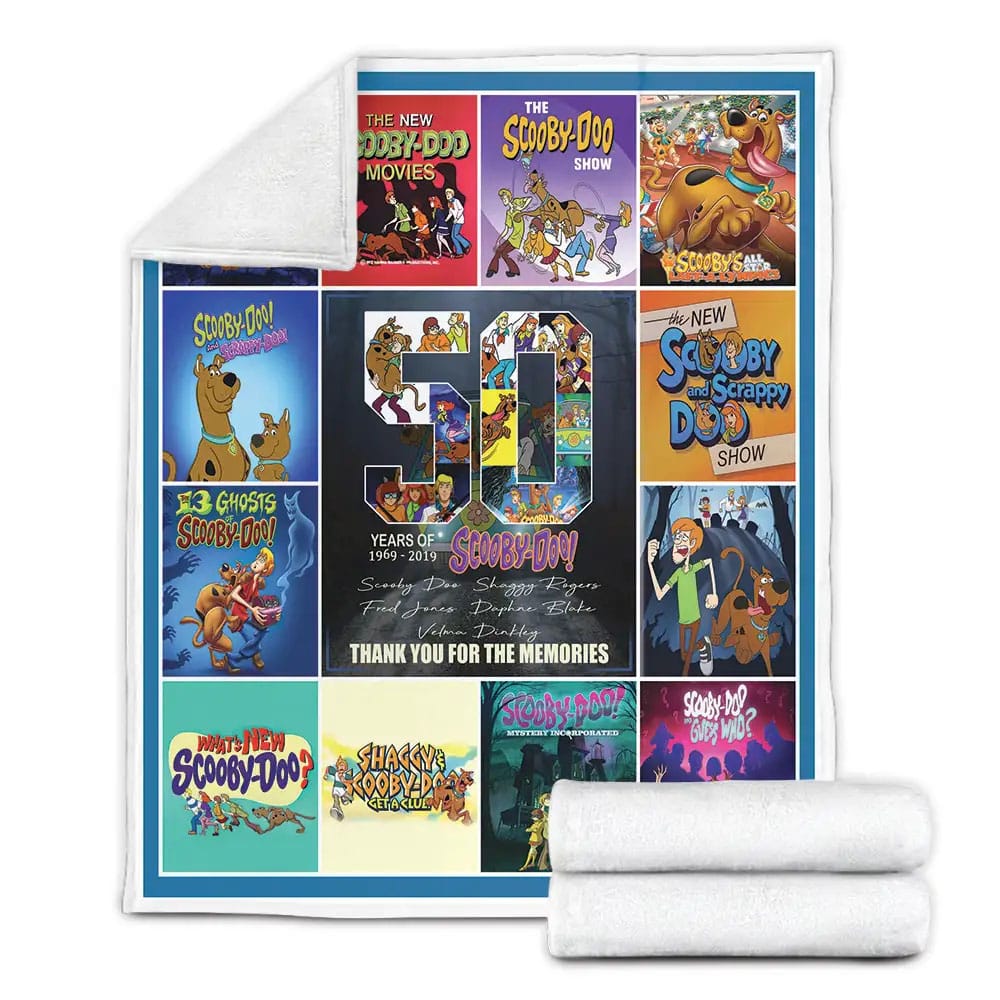 Scooby Doo Fleece Blanket Gift For Birthday Halloween Christmas Thanksgiving