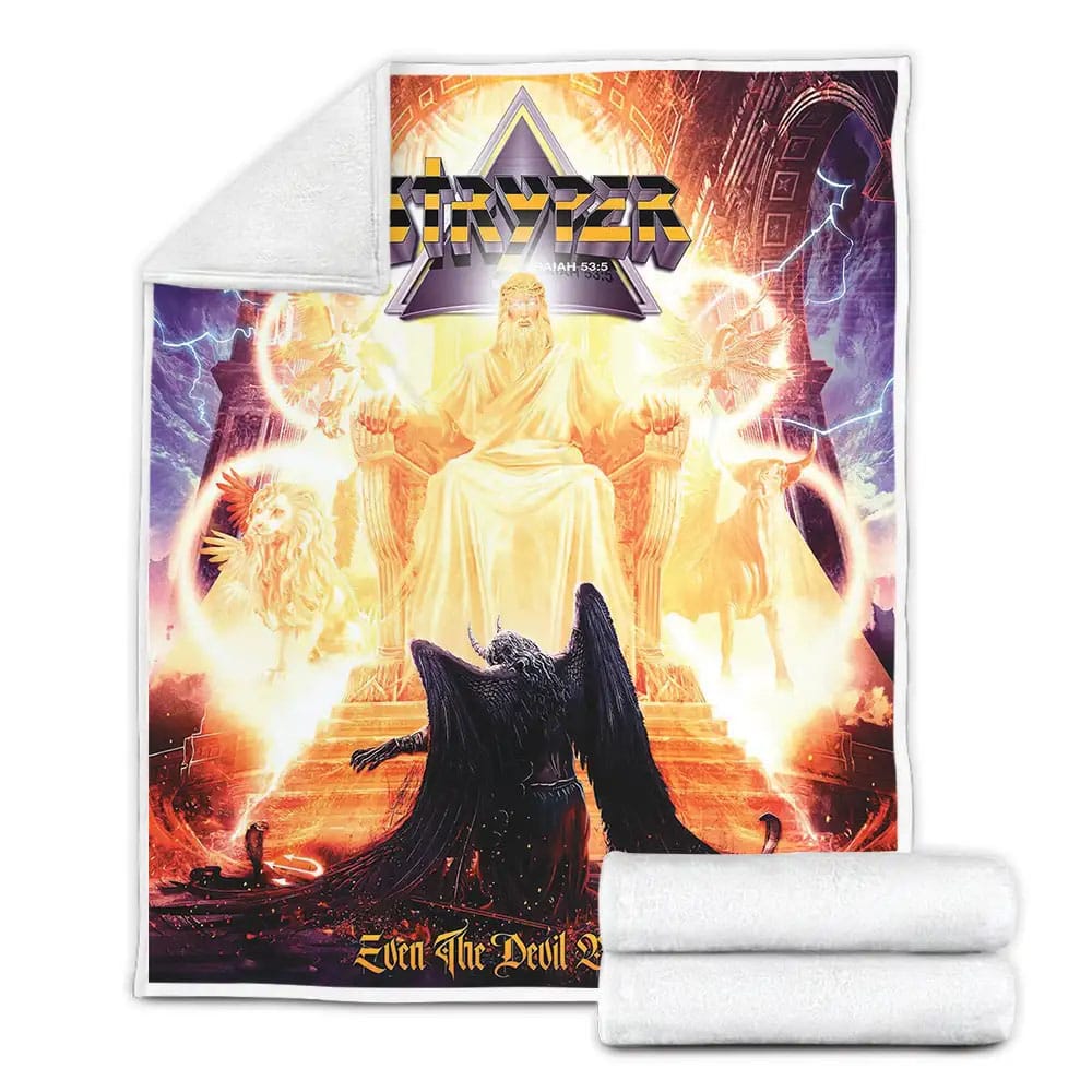 Stryper Band Album Even The Devil Believes Fleece Blanket Perfect 