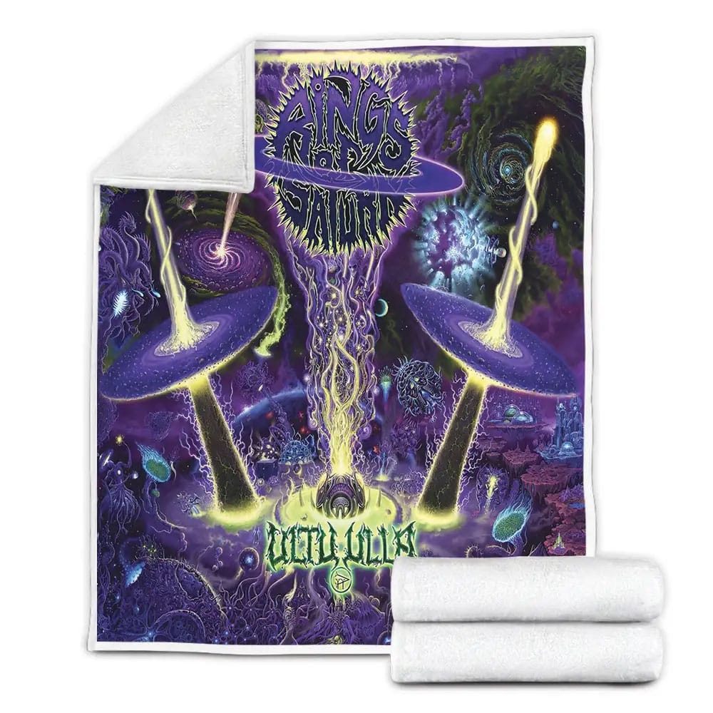 Rings Of Saturn Band Ultu Ulla Album Cover Fleece Blanket Perfect 