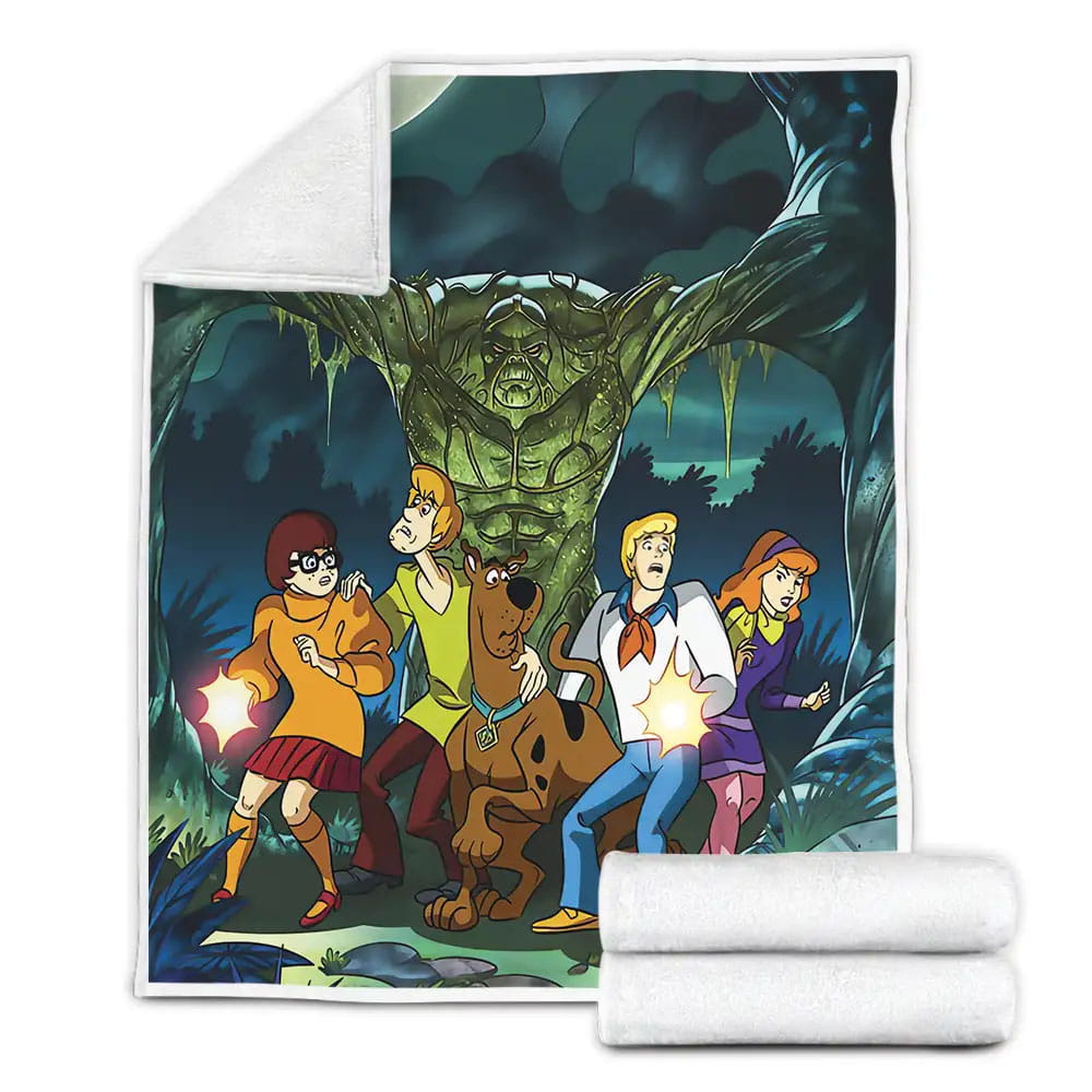 Scooby Doo Movies Green Monster Fleece Blanket Gift For Wife Husband Besties