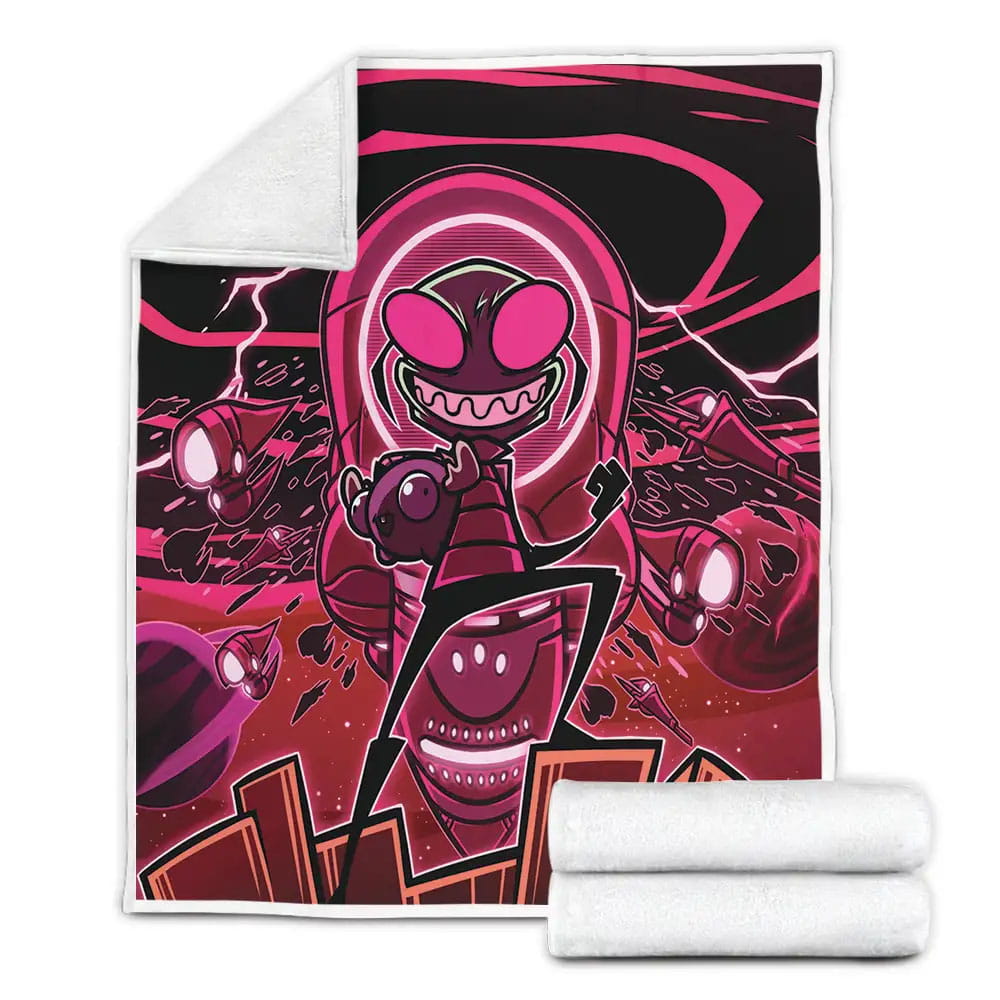 Invader Zim The Powerful Zim The Fleece Blanket Gift For Wife Husband Besties