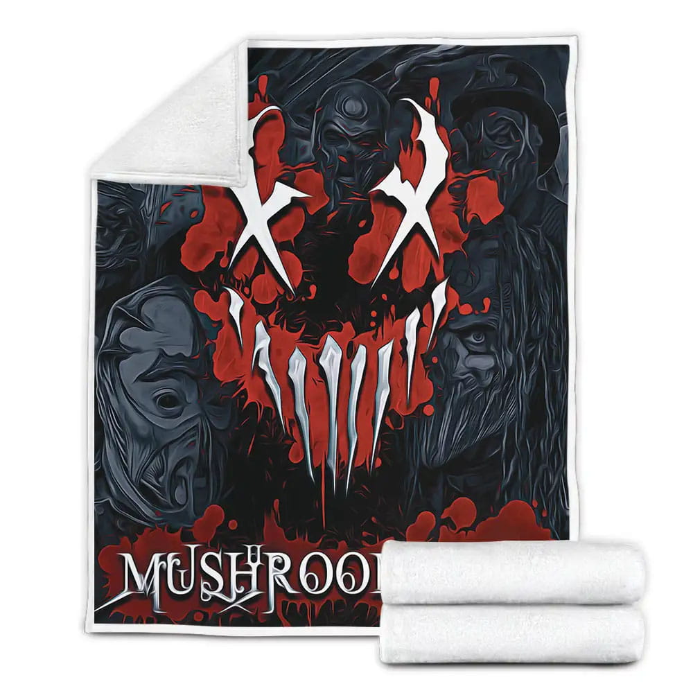 Mushroomhead Band Evil Smile Art Fleece Blanket Gift For Wife Husband Besties