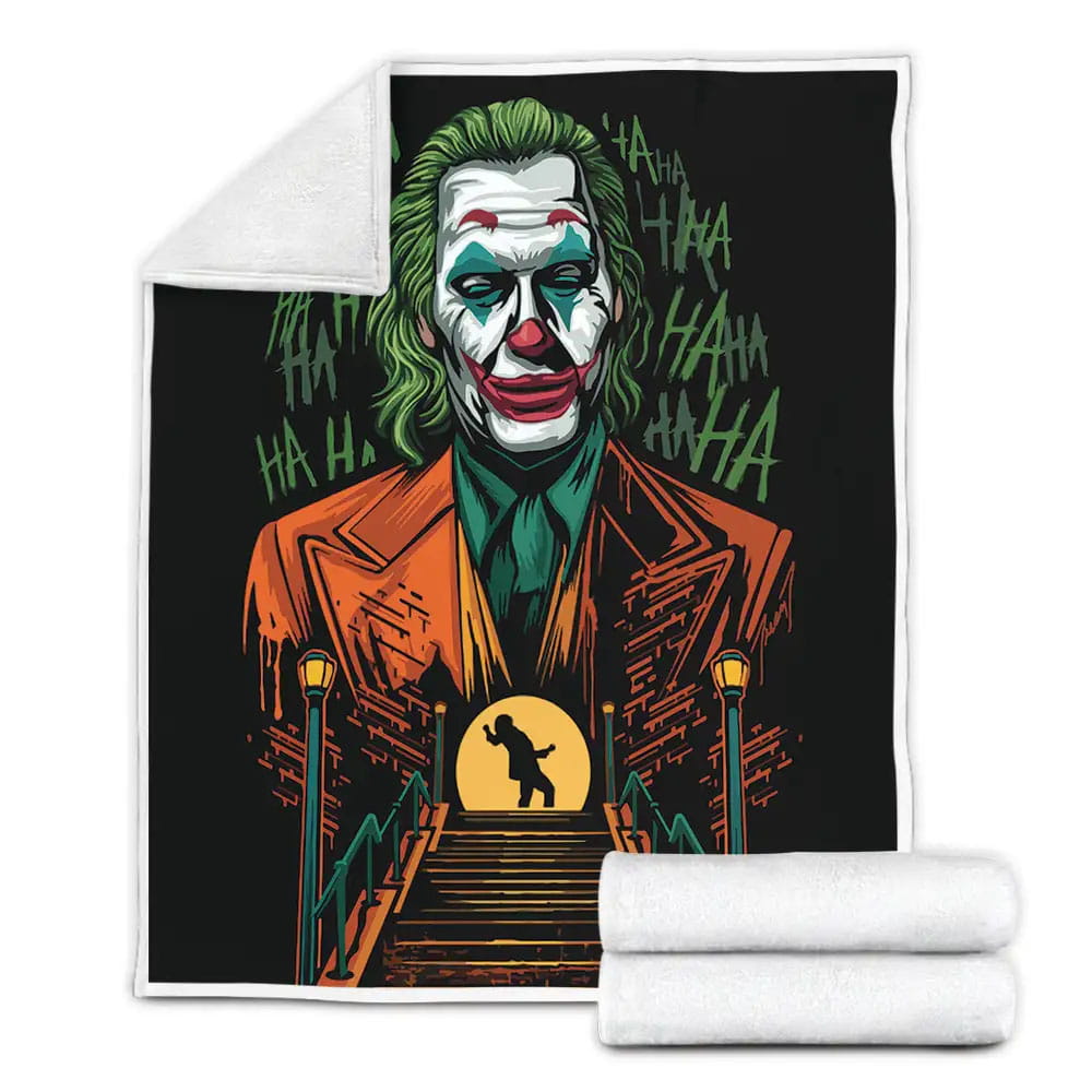 Joaquin Phoenix In Joker Character Digital Fleece Blanket Perfect 