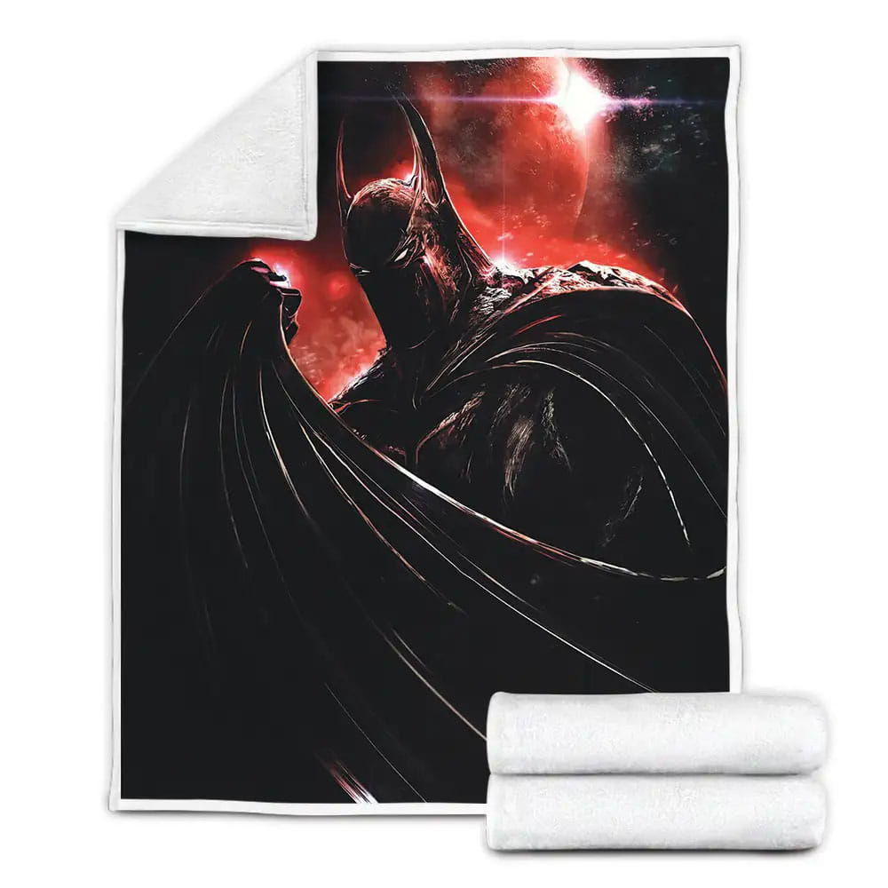 Batman Psychotic Costume Artwork Fleece Blanket Gift For Wife Husband Besties