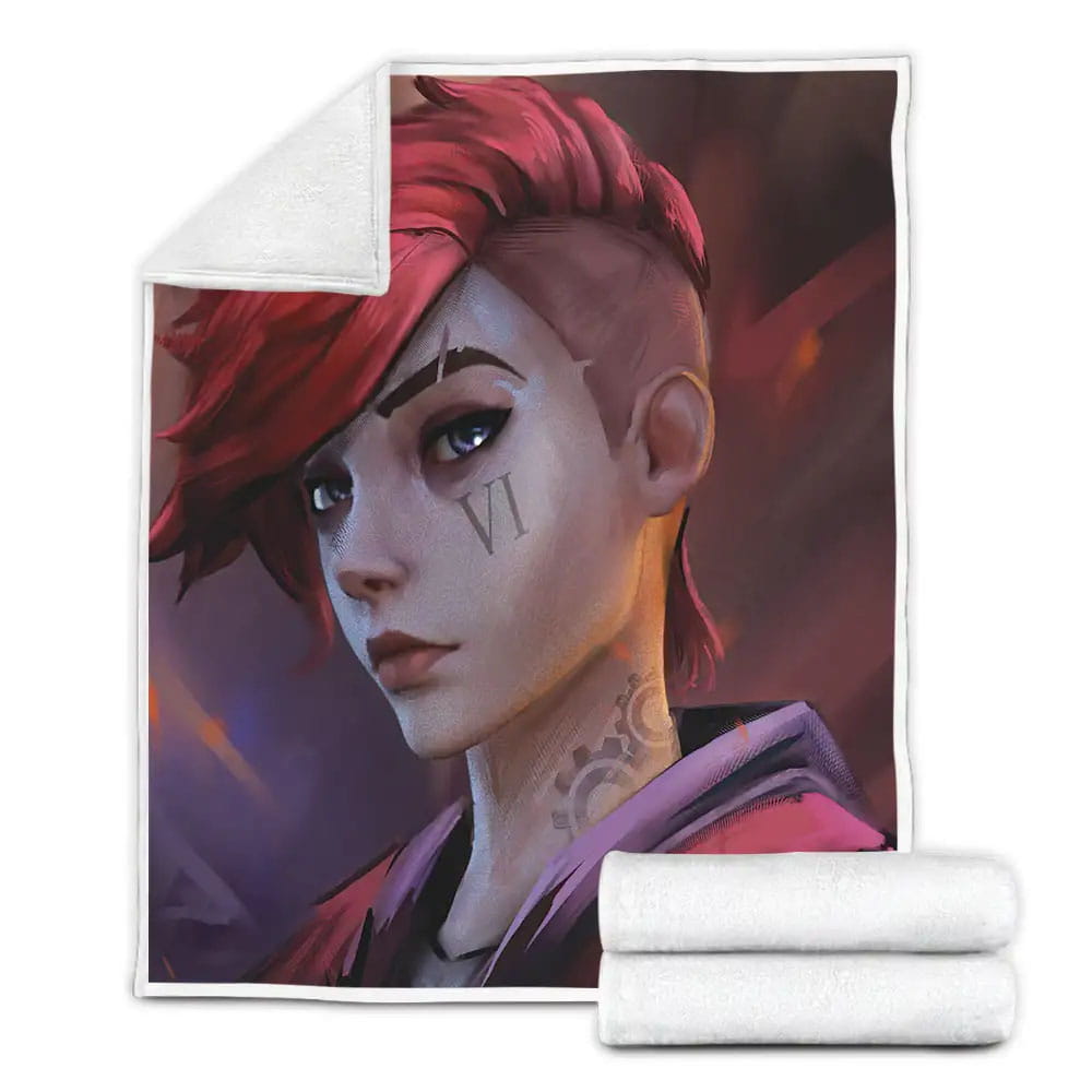 Arcane Vi Artwork Fleece Blanket Gift For Christmas Thanksgiving Halloween