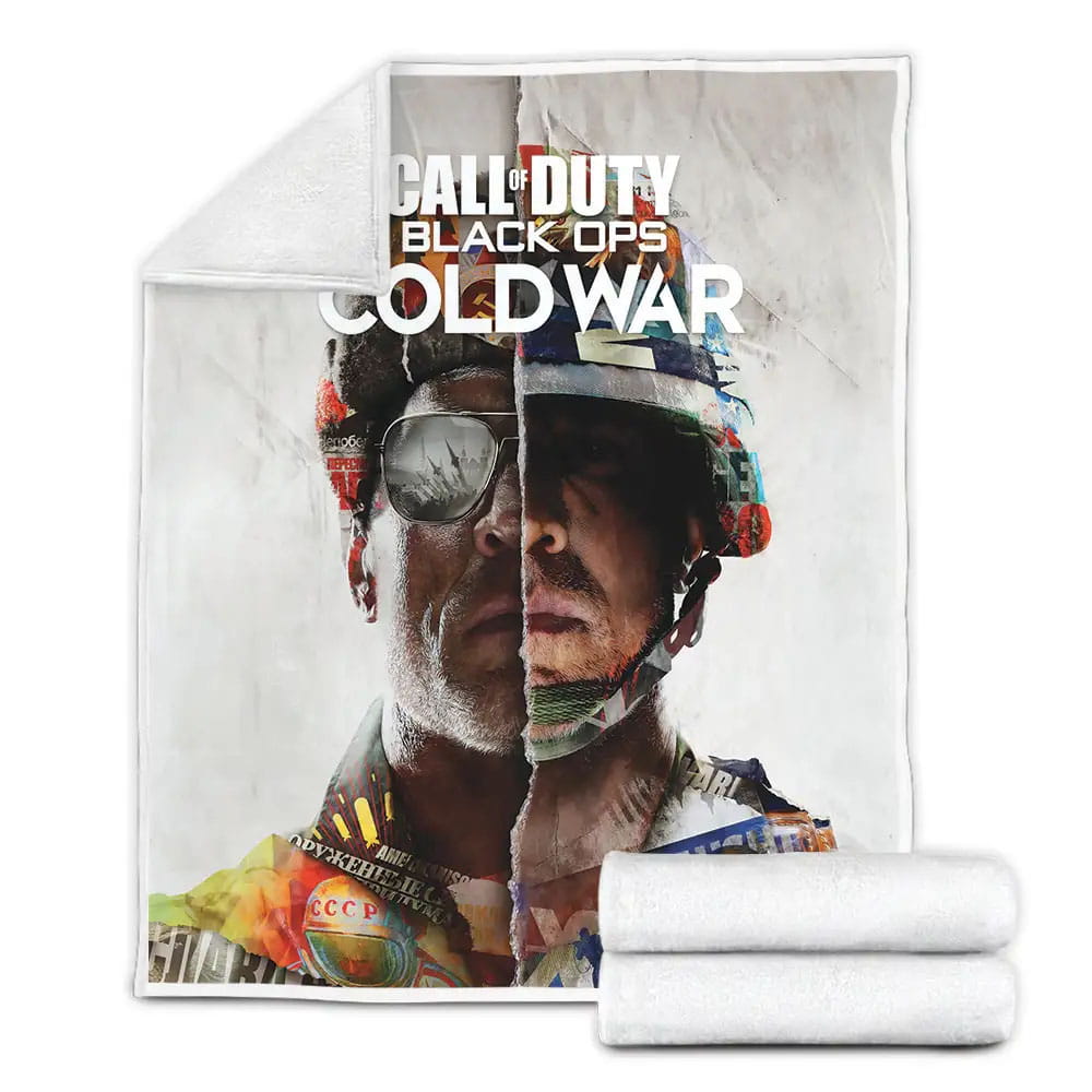 Call Of Duty Cold War Two Sides Fleece Blanket Gift For Wife Husband Besties