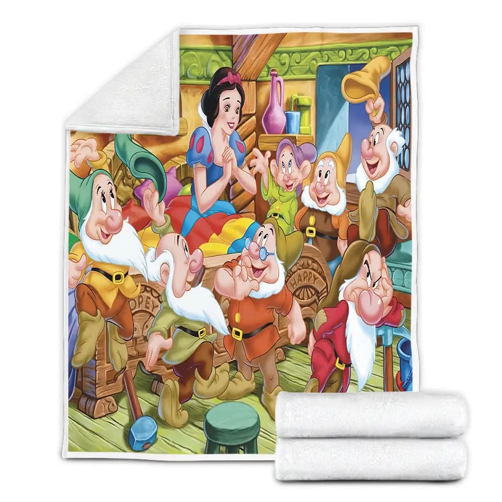 Disney Snow White Fleece Blanket Gift For Christmas Thanksgiving Halloween