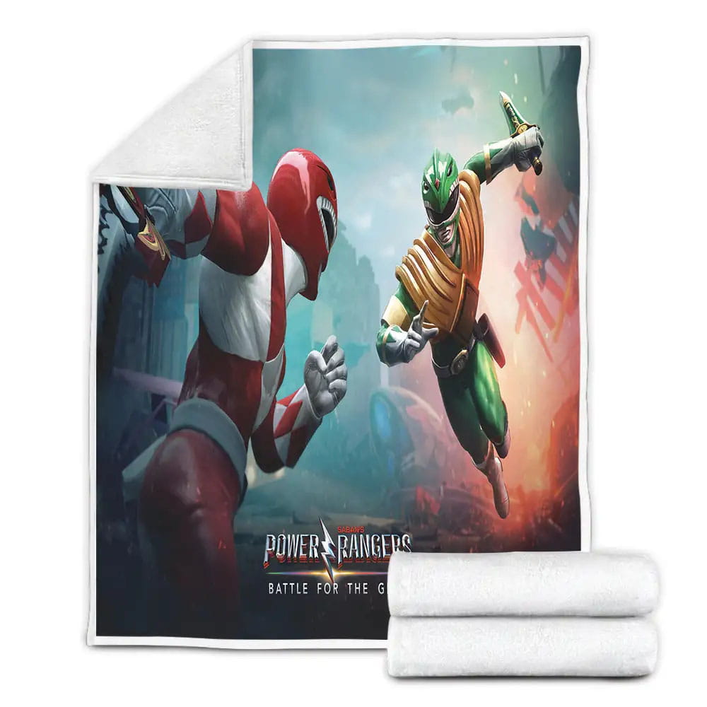 Power Rangers Battle For The Grid Fleece Blanket Gift For Wife Husband Besties
