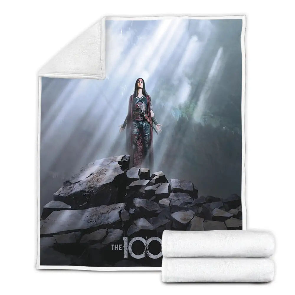 The 100 Octavia Blake Solo Poster Fleece Blanket Gift For Wife Husband Besties