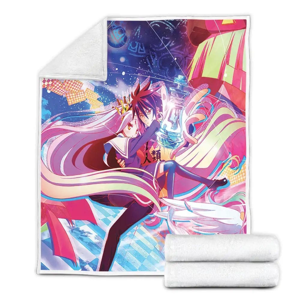 No Game No Life In Another Planet Fleece Blanket Gift For Wife Husband Besties