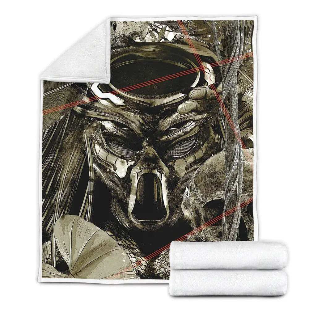 Predator Movie Art Fleece Blanket Gift For Christmas Thanksgiving Halloween