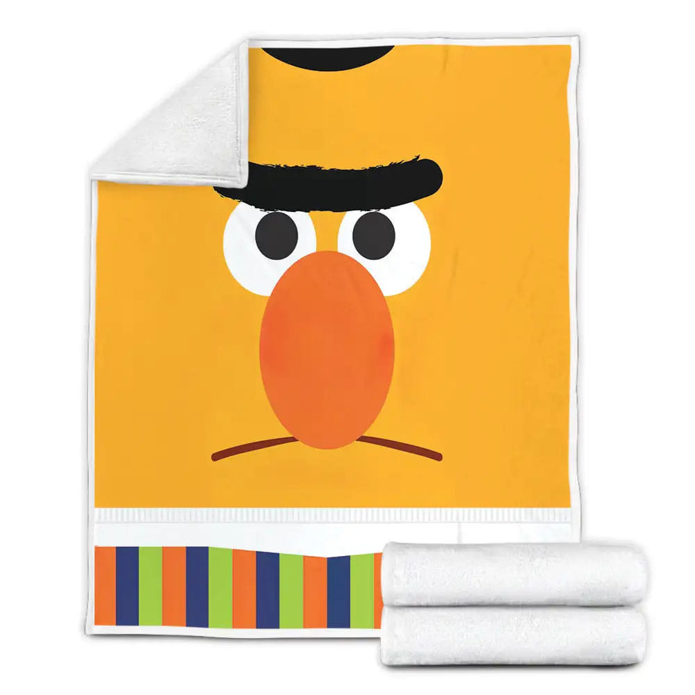 Sesame Street Berts Too Serious Fleece Blanket Gift For Wife Husband Besties