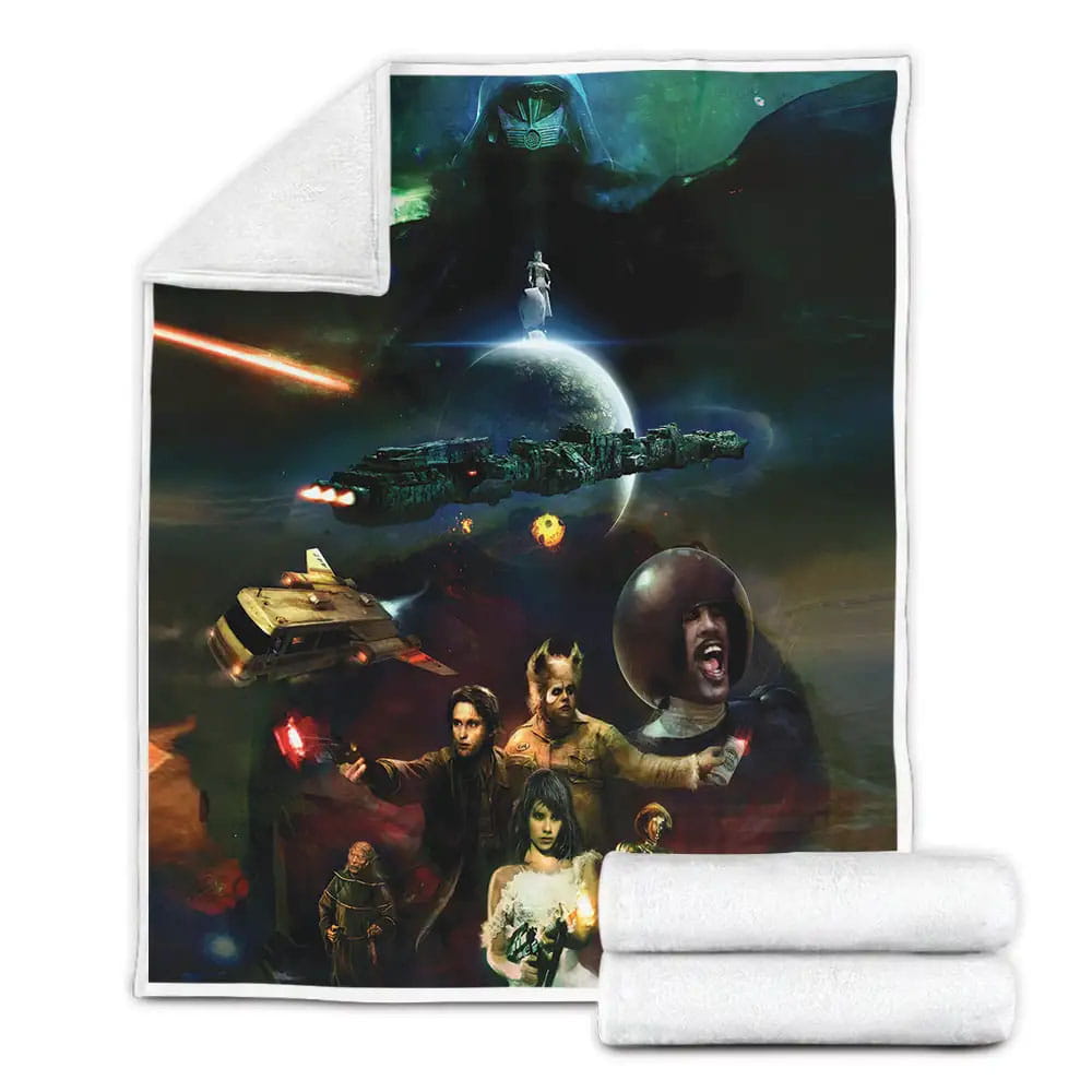 Spaceballs 1987 Movie Christopher Shy Art Fleece Blanket Perfect 