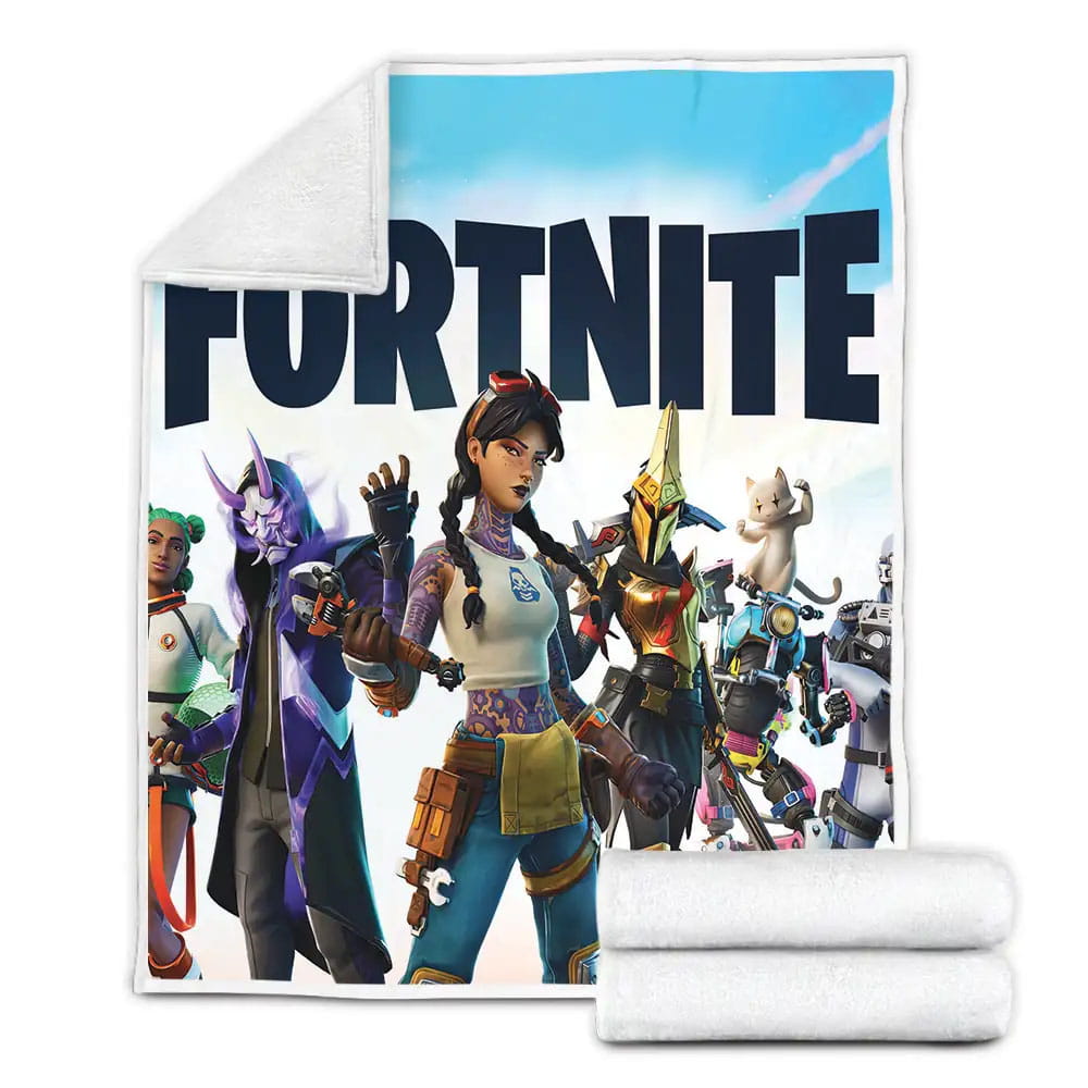 Fortnite Season 3 Character Skins Fleece Blanket Gift For Wife Husband Besties