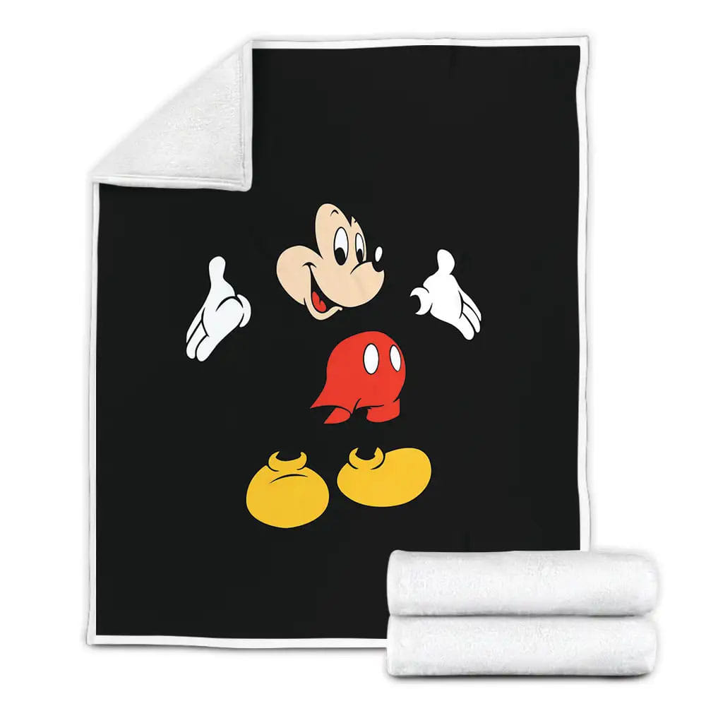 Disney Mickey Mouse 3D Customized Fleece Blanket Gift For Wife Husband Besties