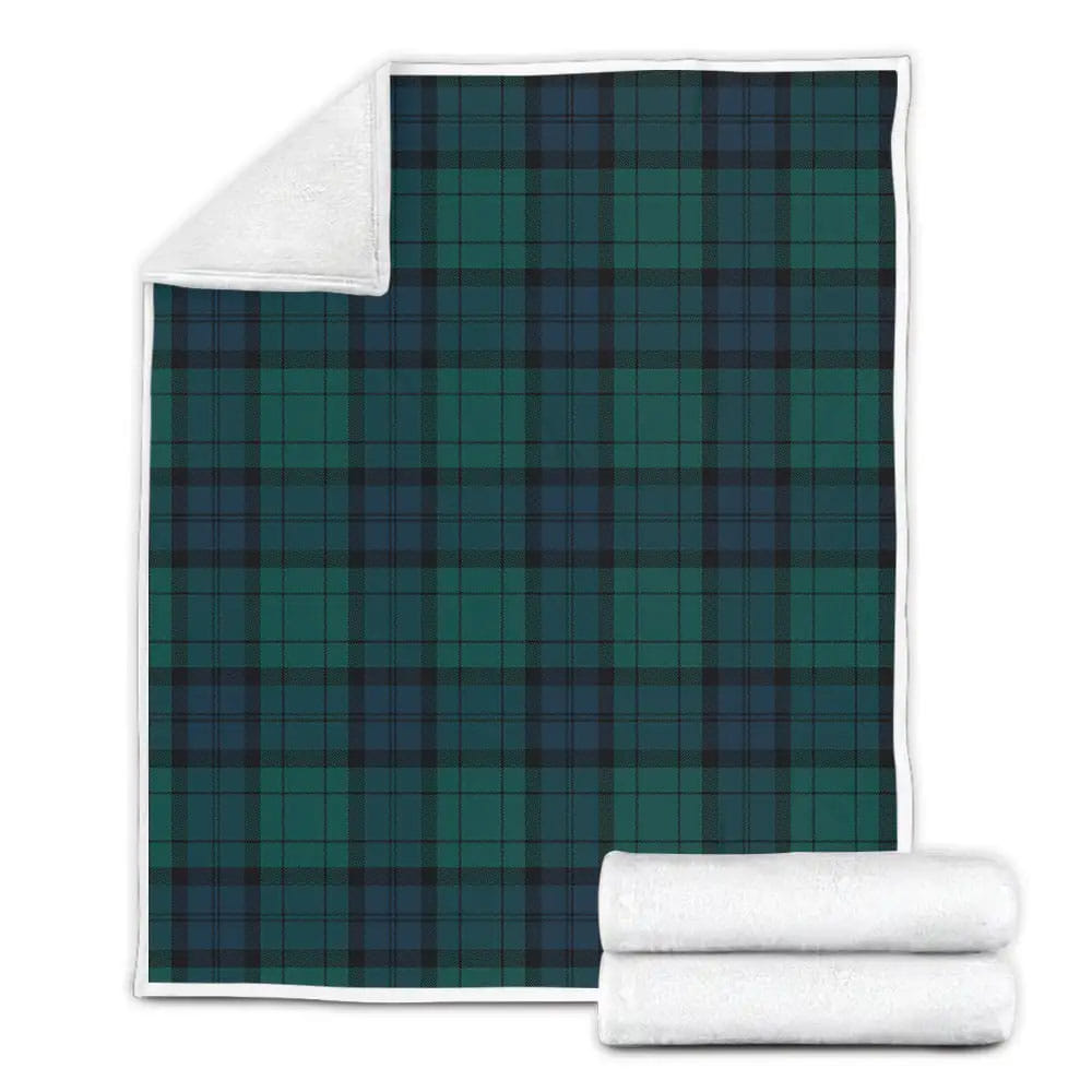 Black Watch Tartan Fleece Blanket Gift For Christmas Thanksgiving Halloween