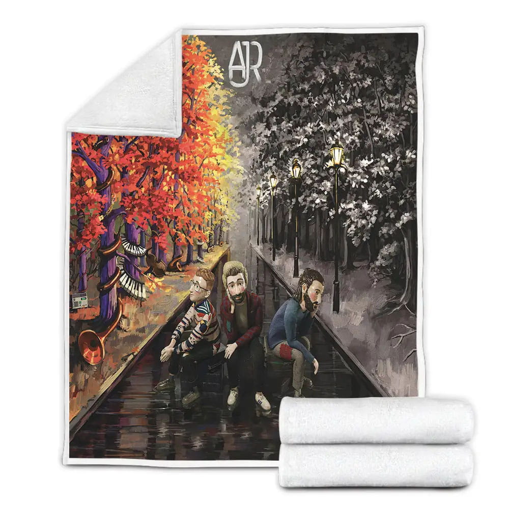 Ajr Band Ok Orchestra Album Cover Fleece Blanket Gift For Wife Husband Besties