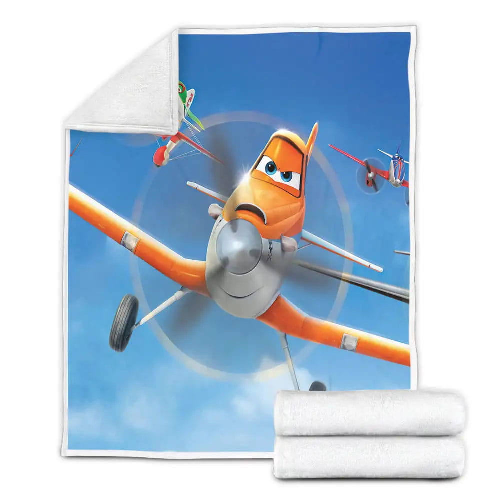 Planes Racing Scene Fleece Blanket Gift For Christmas Thanksgiving Halloween