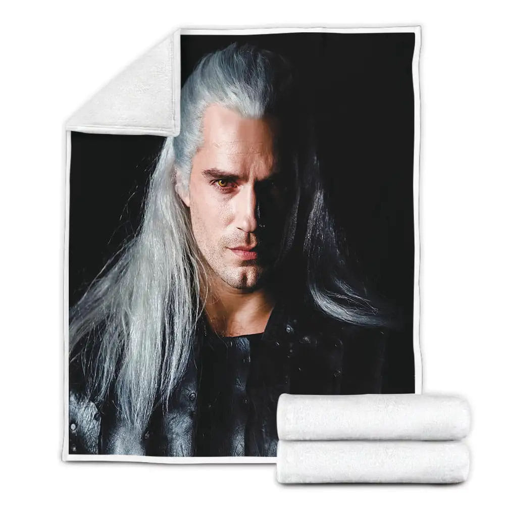 The Witcher Henry Cavill  Geralt  Poster Fleece Blanket Perfect 