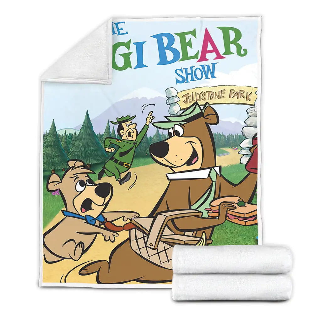 The Yogi Bear Show Original Poster Fleece Blanket Gift For Wife Husband Besties