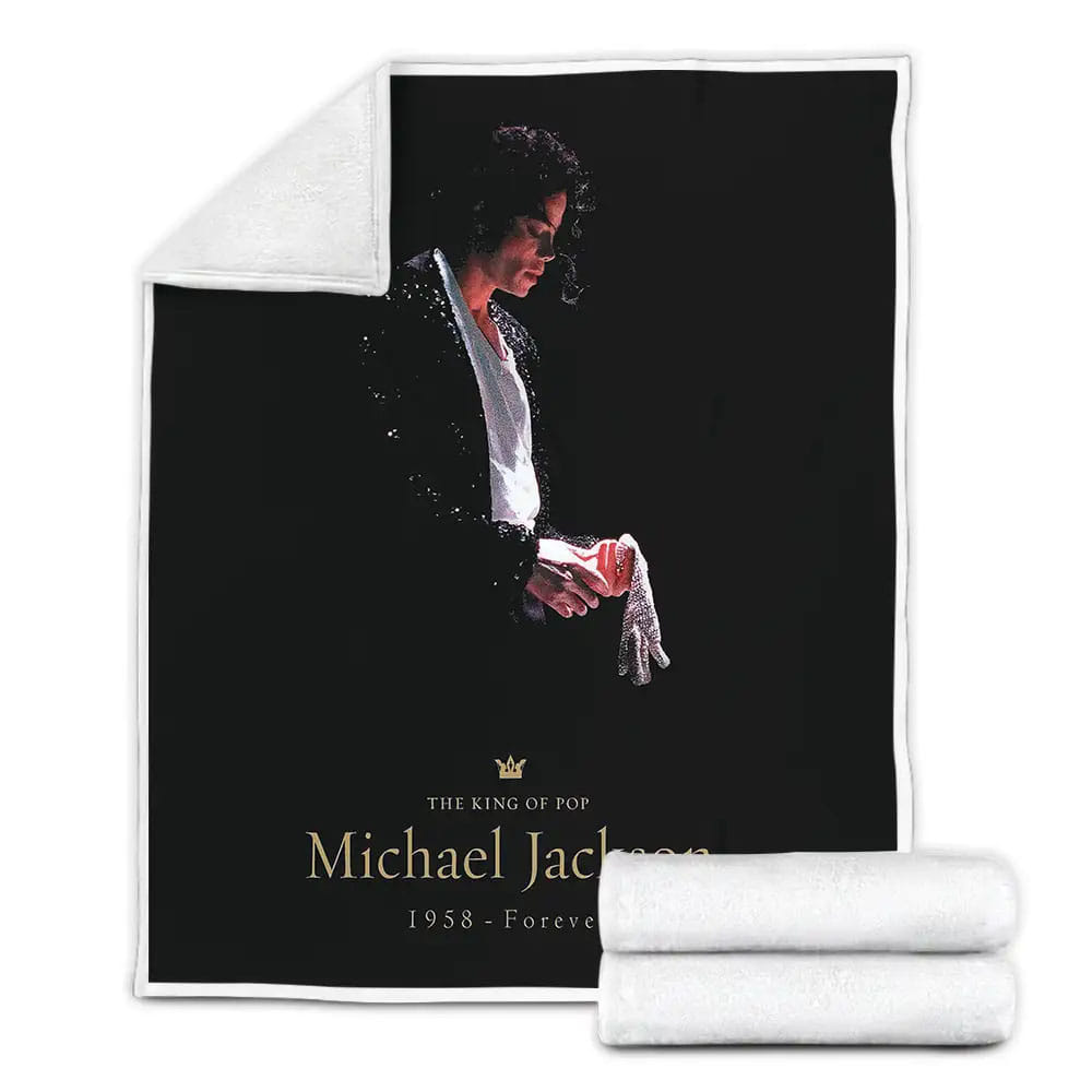 Michael Jackson A Tribute To The King Of Pop Fleece Blanket Perfect 