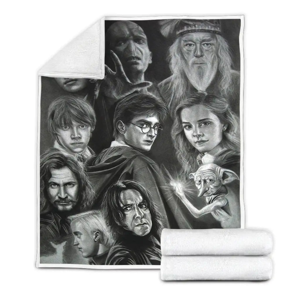 Harry Potter Fleece Blanket Gift For Birthday Halloween Christmas Thanksgiving
