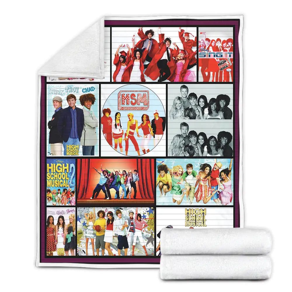 High School Musical Fleece Blanket Gift For Christmas Thanksgiving Halloween