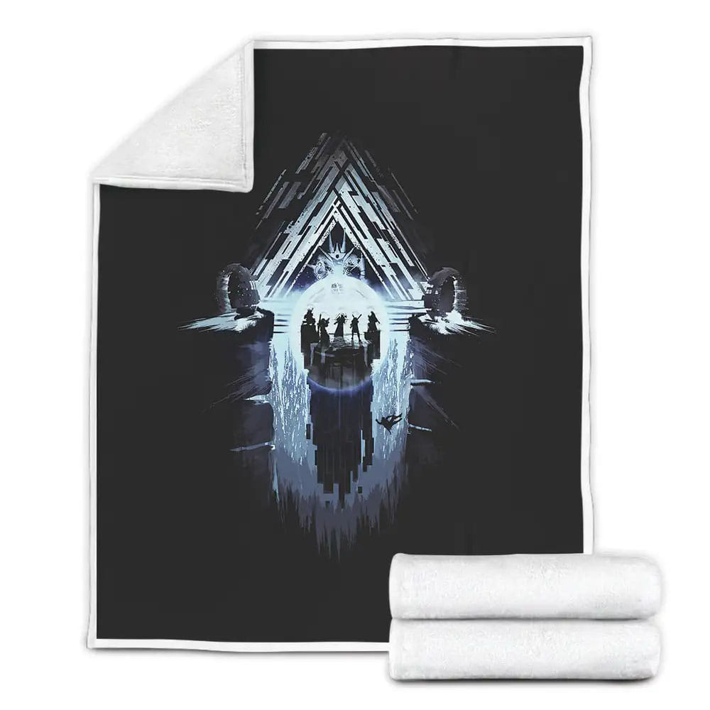 Destiny Raid Fleece Blanket Gift For Birthday Halloween Christmas Thanksgiving