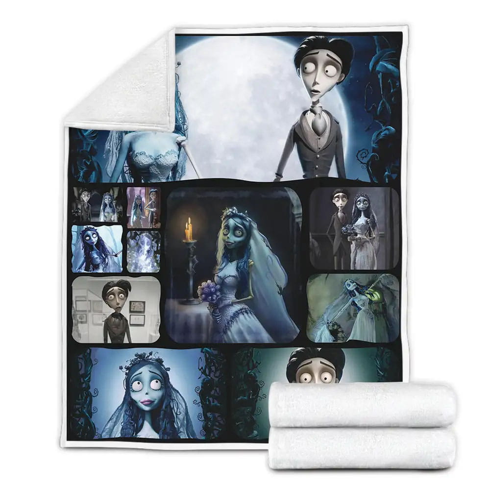 Corpse Bride Fleece Blanket Gift For Birthday Halloween Christmas Thanksgiving