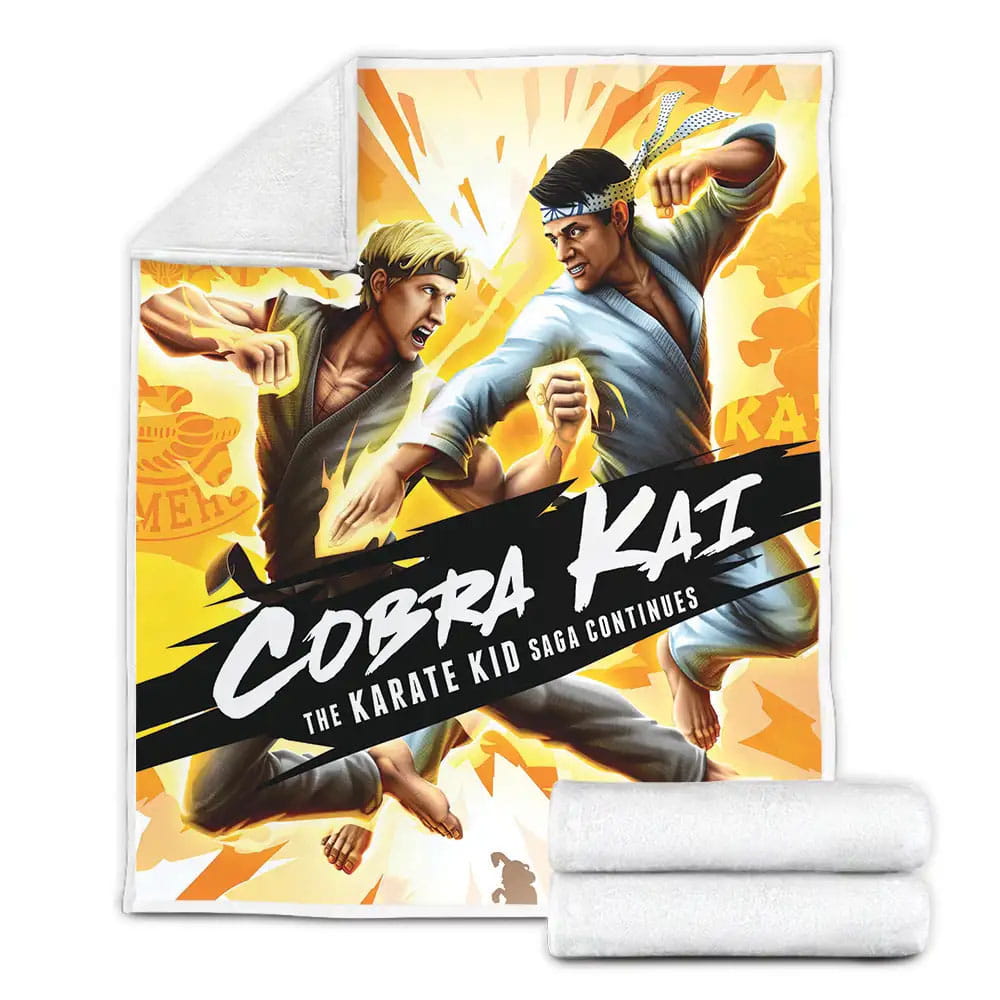 Cobra Kai Movie Art Fleece Blanket Gift For Christmas Thanksgiving Halloween