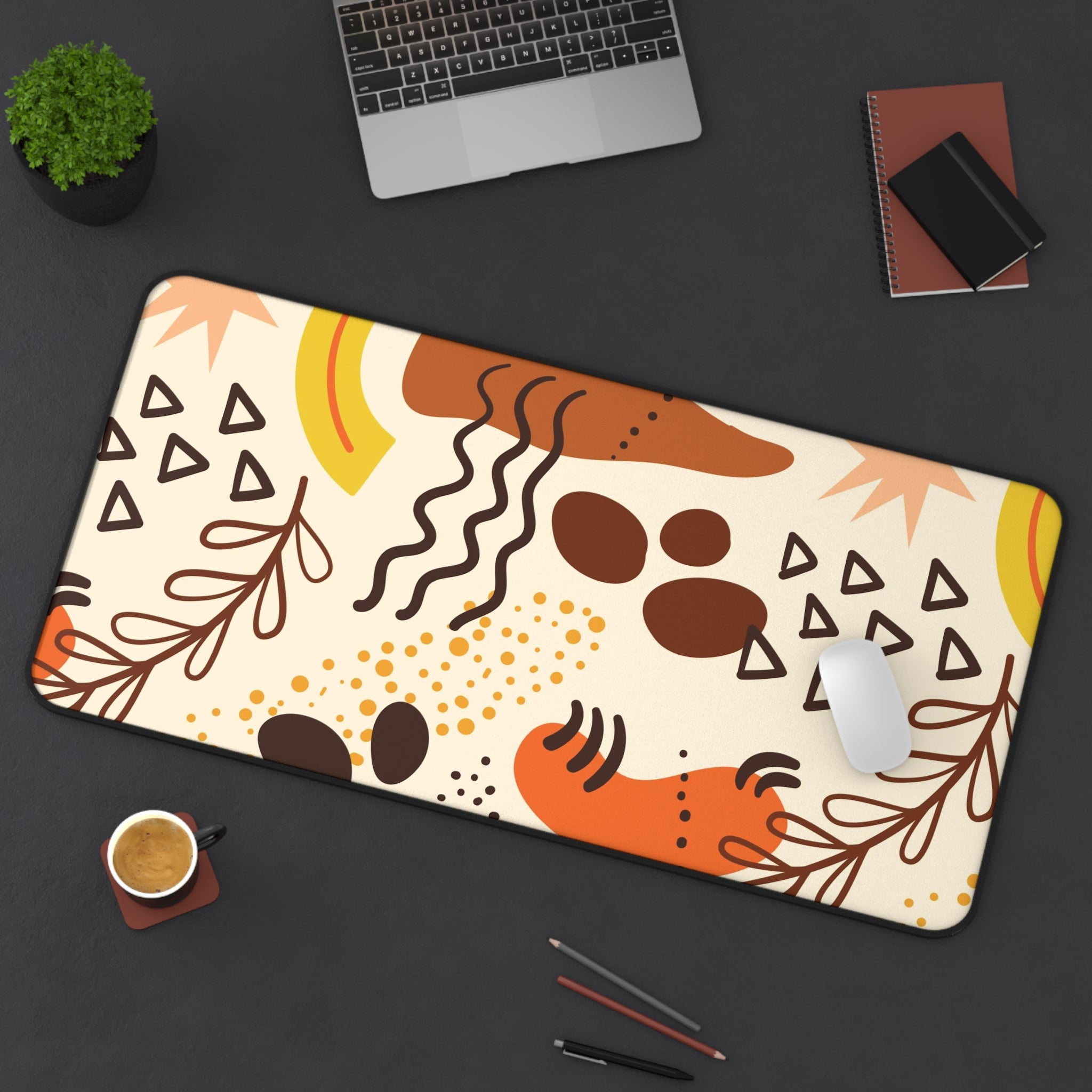 Allleftout Organic Abstract Desk Mat, Gaming Mouse Mat, Mousepad Large, Xxl Deskpad Mouse Pad