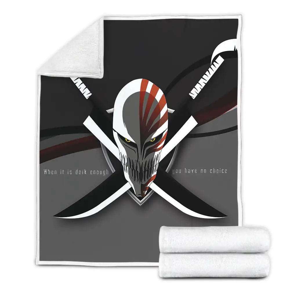 Bleach Anime Symbol Fleece Blanket Gift For Christmas Thanksgiving Halloween