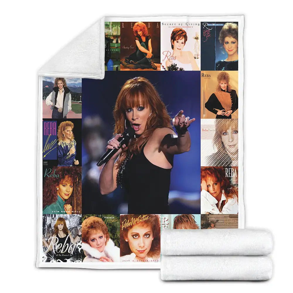 Reba Mcentire Fleece Blanket Gift For Birthday Halloween Christmas Thanksgiving