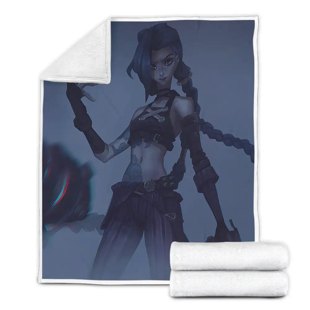 Arcane Jinx Artwork Fleece Blanket Gift For Christmas Thanksgiving Halloween
