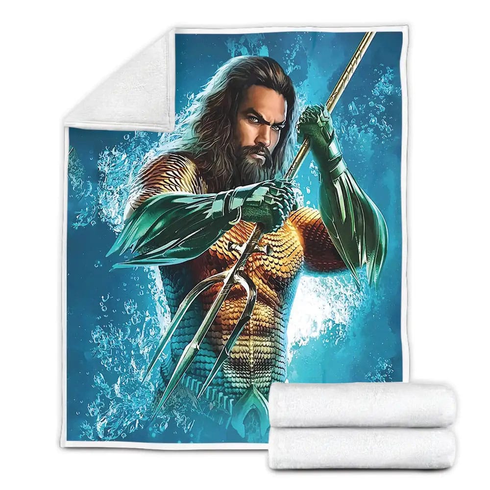 Aquaman Solo Poster Fleece Blanket Gift For Christmas Thanksgiving Halloween