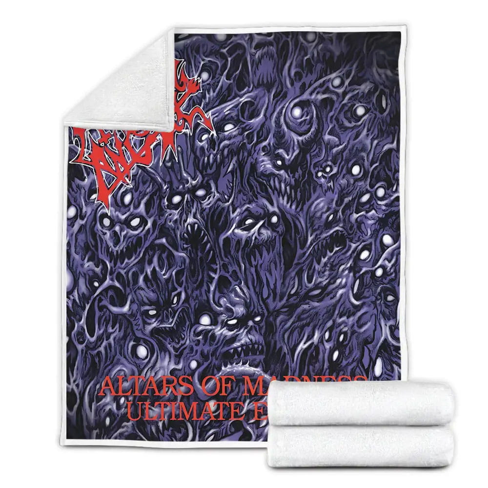 Morbid Angel Band Altars Of Madness Fleece Blanket Gift For Wife Husband Besties