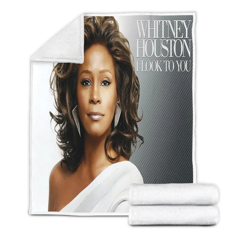 Musical Artists 80s Whitney Houston Fleece Blanket Gift For Wife Husband Besties