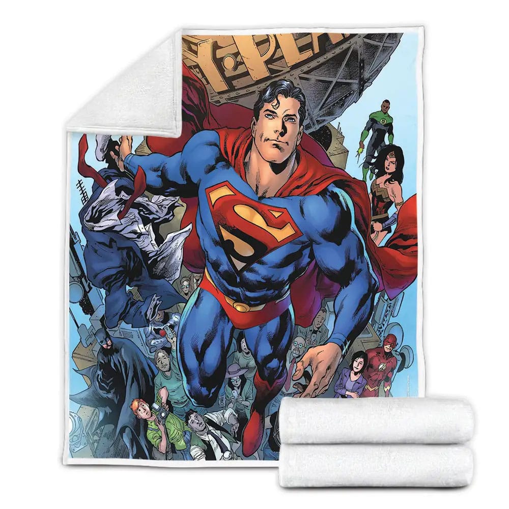 Superman Dc Comics Character Justice League Fleece Blanket Perfect 