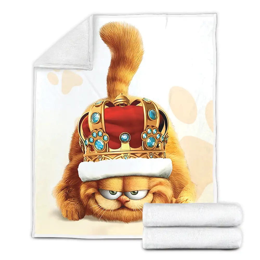 Cartoon Movies Garfield And Friends Fleece Blanket Gift For Wife Husband Besties