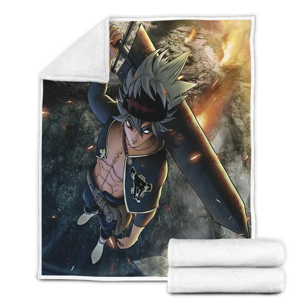 Black Clover 2017?2021 Vestige Movie Poster Fleece Blanket Perfect 
