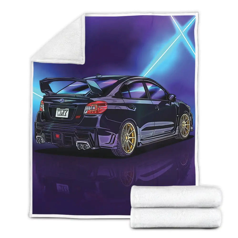 Vaporwave Cars Jdm Street Racing Car Fleece Blanket Gift For Wife Husband Besties