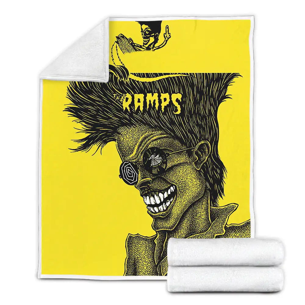 The Cramps Band Album Bad Music For Bad People Fleece Blanket Perfect 