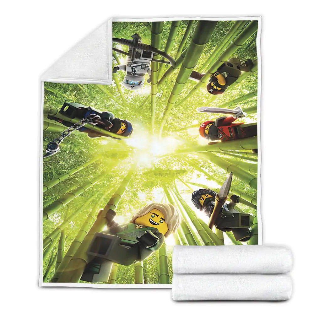 Ninjago Elemental Masters In The Bamboo Jungle Fleece Blanket Perfect 