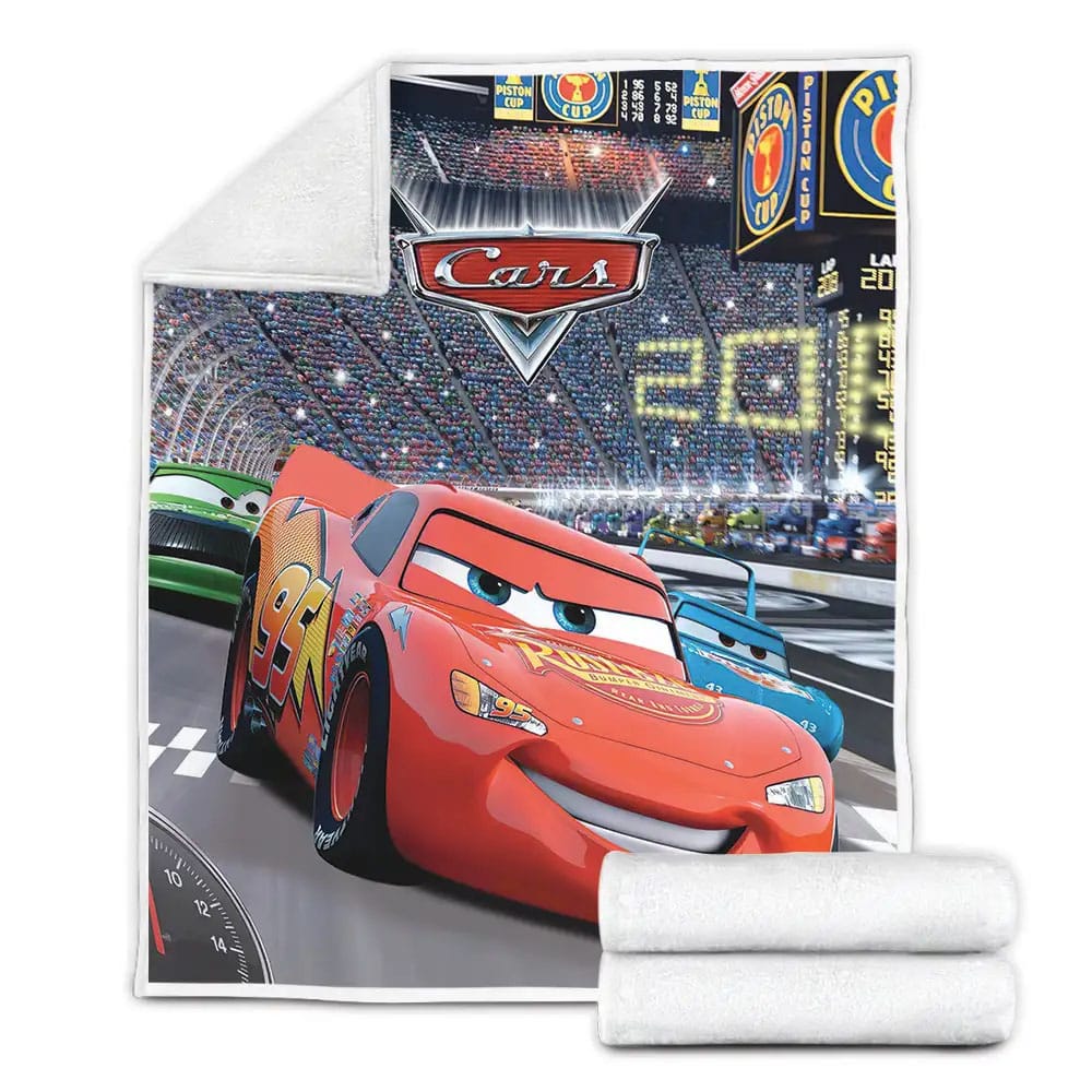 Cars Mcqueen Leading Fleece Blanket Gift For Christmas Thanksgiving Halloween