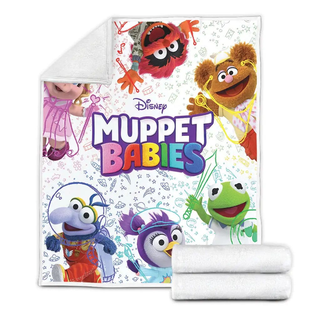 Meet The Muppets Babies Time To Play Fleece Blanket Gift For Wife Husband Besties