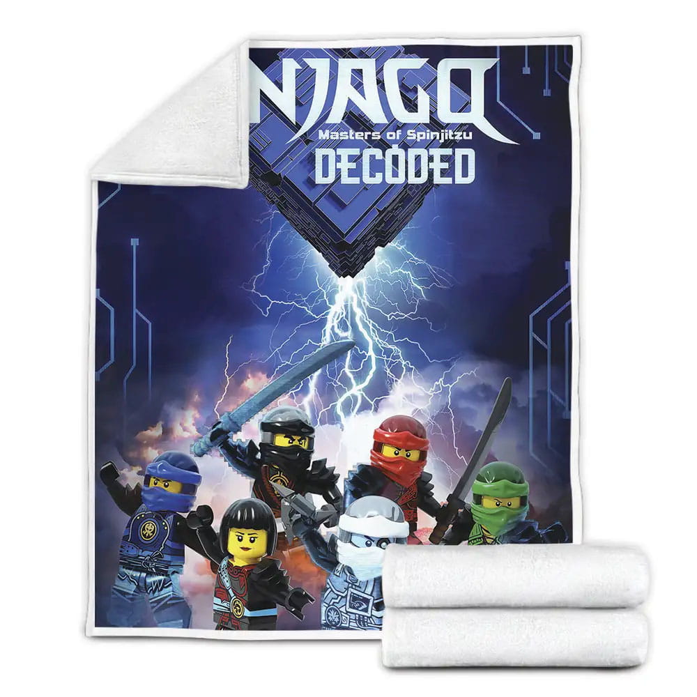 Ninjago Masters Of Spinjitzu Decoded Fleece Blanket Gift For Wife Husband Besties