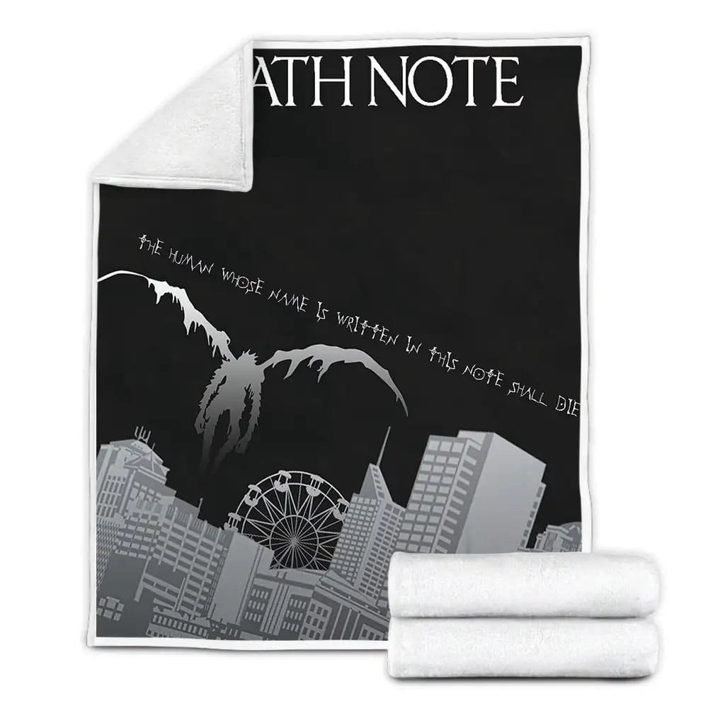 Death Note I Movie Poster Ii Photo Fleece Blanket Gift For Wife Husband Besties