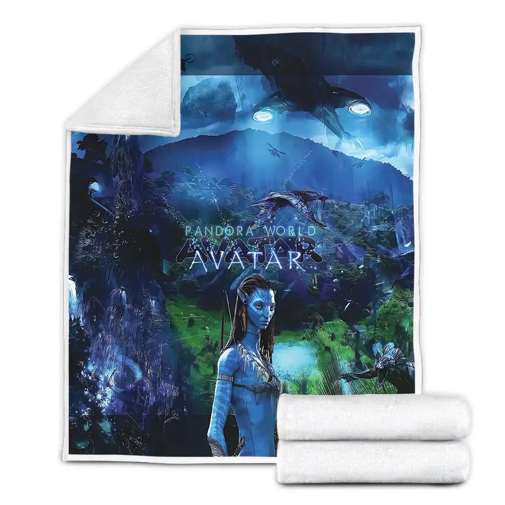 Avatar Neytiri And The Pandora World Fleece Blanket Gift For Wife Husband Besties